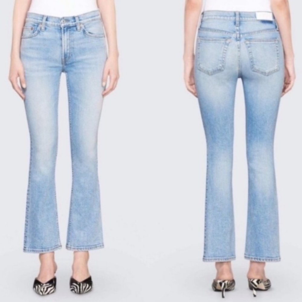 RE/DONE Levis Kick Flare Jeans MID90s High Rise Size 25 Blue Denim 90s High Rise